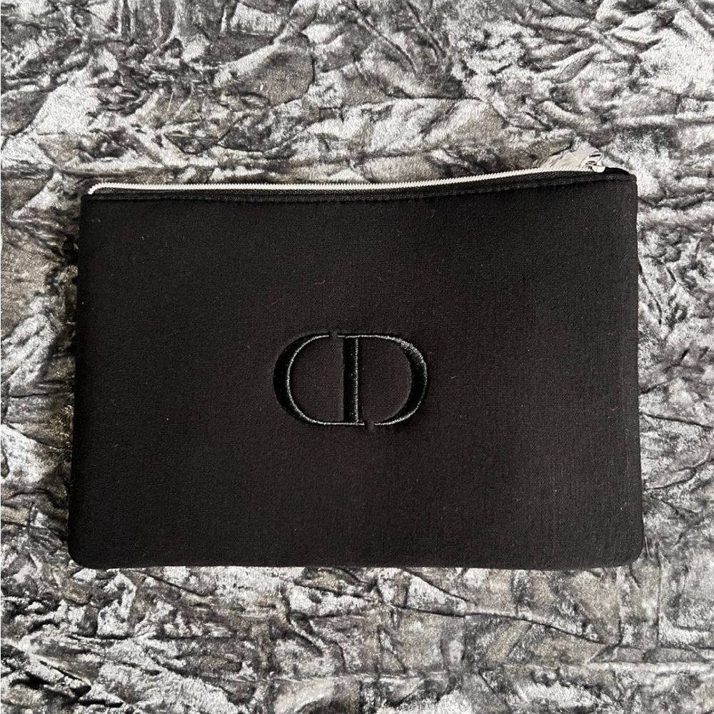 NEW Dior black soft bag, plastic still on zipper tag